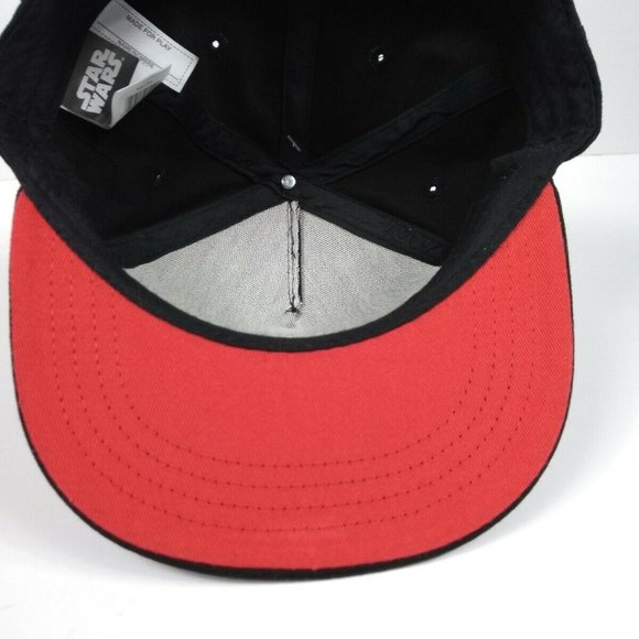 Star Wars Licensed Darth Vader Berkshire Fashions Black Red Snapback Kid Cap NWT - Picture 6 of 7